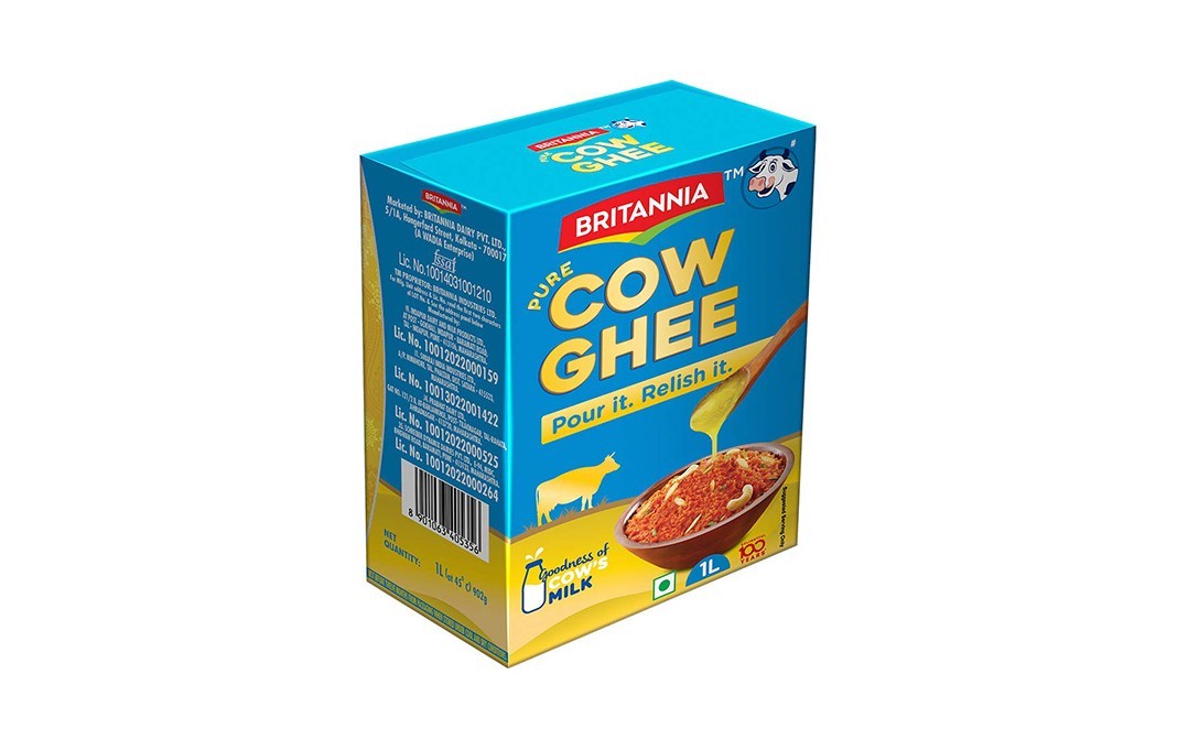 Britannia Pure Cow Ghee    Box  1 litre